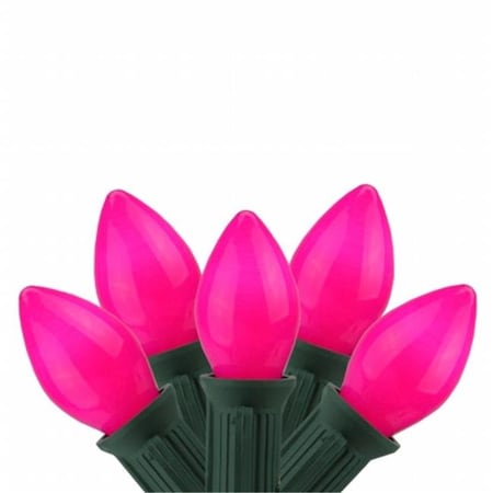 Northlight Seasonal Northlight Seasonal 31742584 Opaque Pink Purple C9 Christmas Lights - Green Wire 31742584